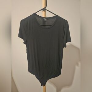 Express Black T-Shirt Bodysuit, L